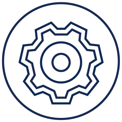 Treasury services - gear icon